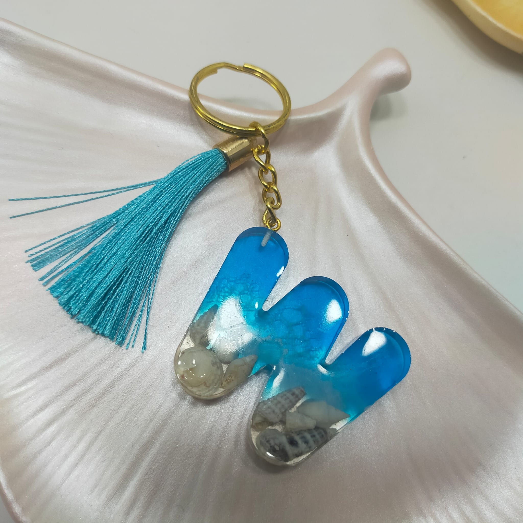 W resin letter beach theme for summer