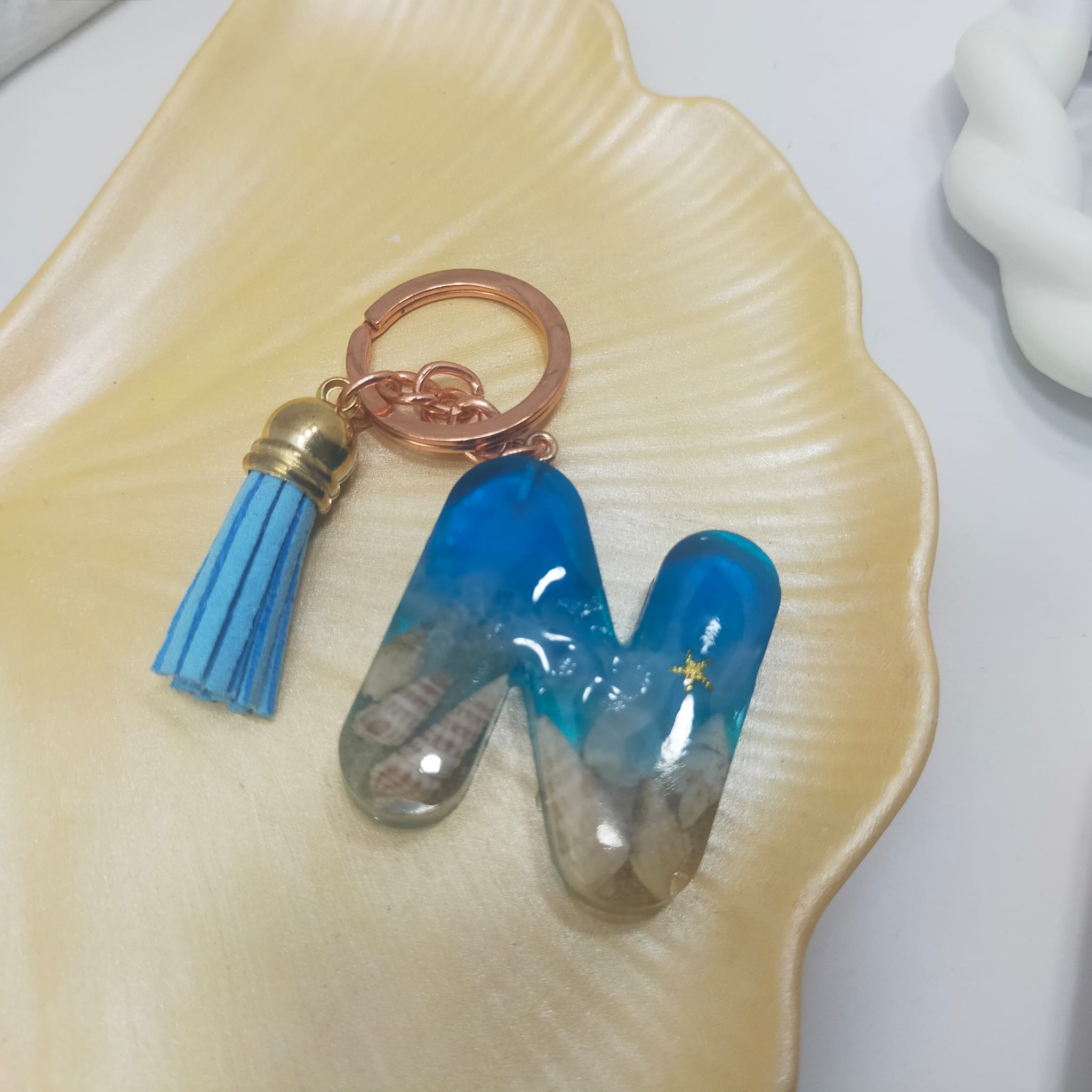 N resin letter beach