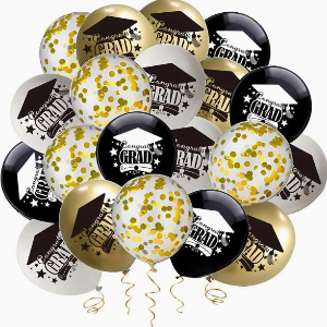 4 pcs graduation balloons as photo helium filled