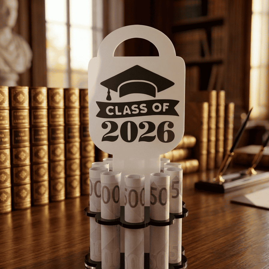 Graduation acrylic money card stand