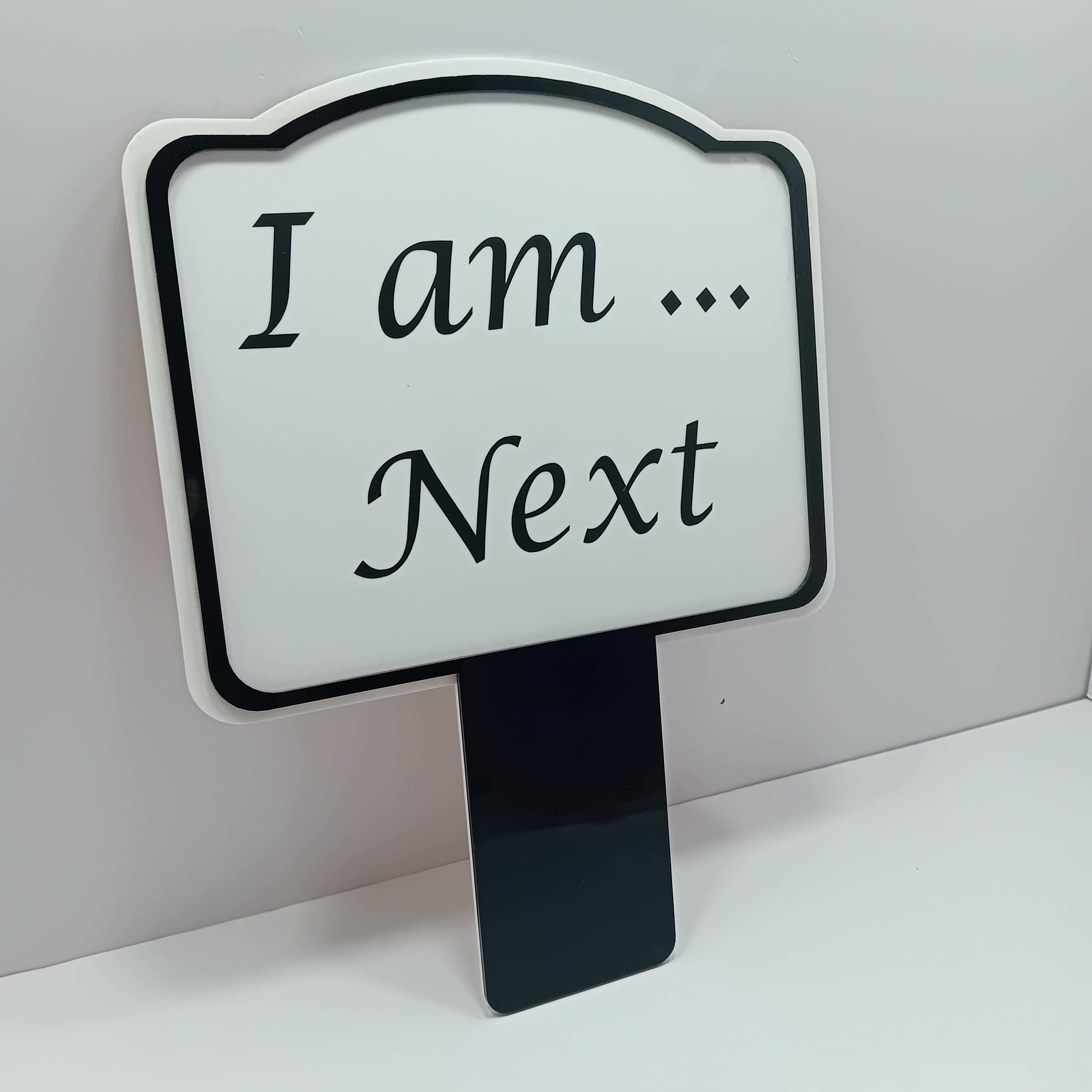 I am next sign for family and graduation photos