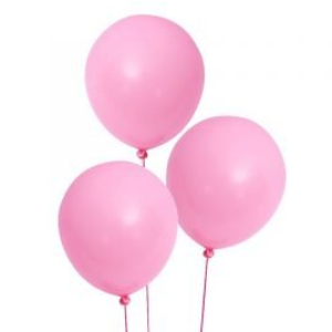 5 pcs pink balloons helium filled