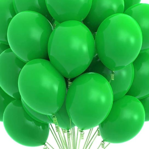 5 pcs green balloons helium filled