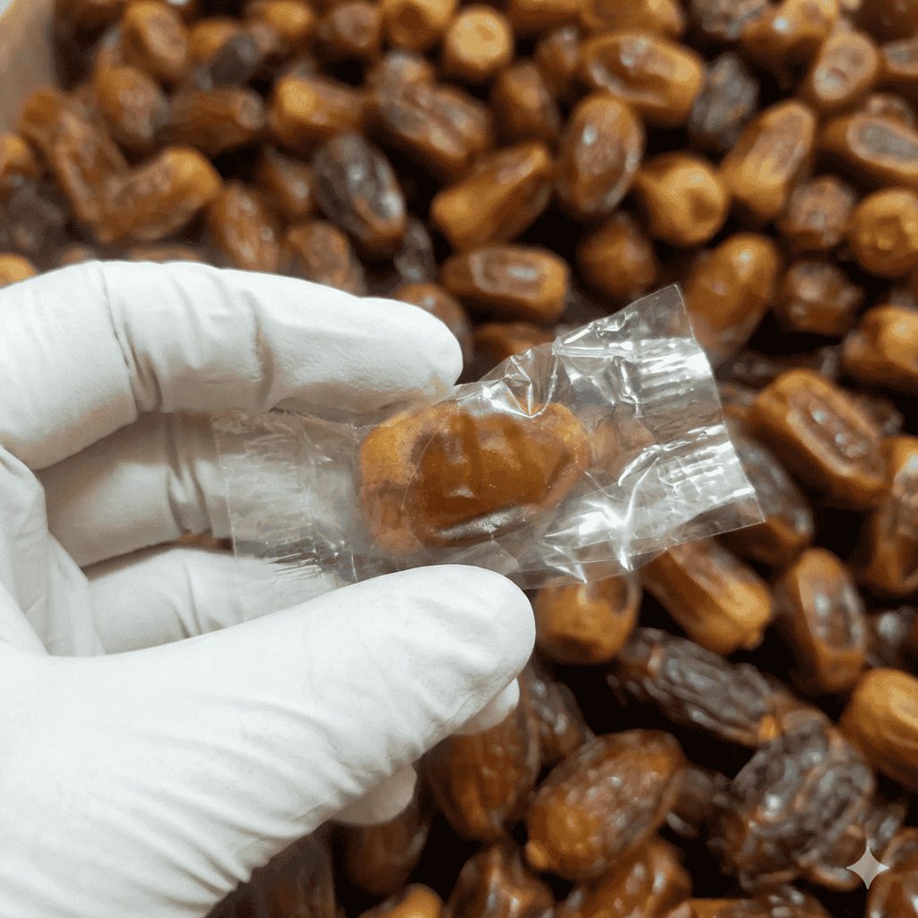 0.5 Kg of wrapped dates