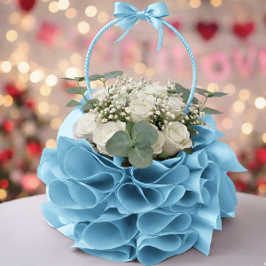 Flowers bouquet basket style