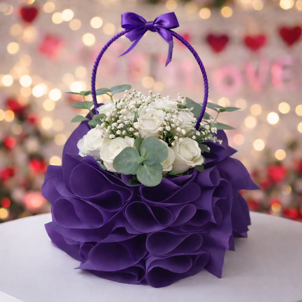 Flowers bouquet basket style