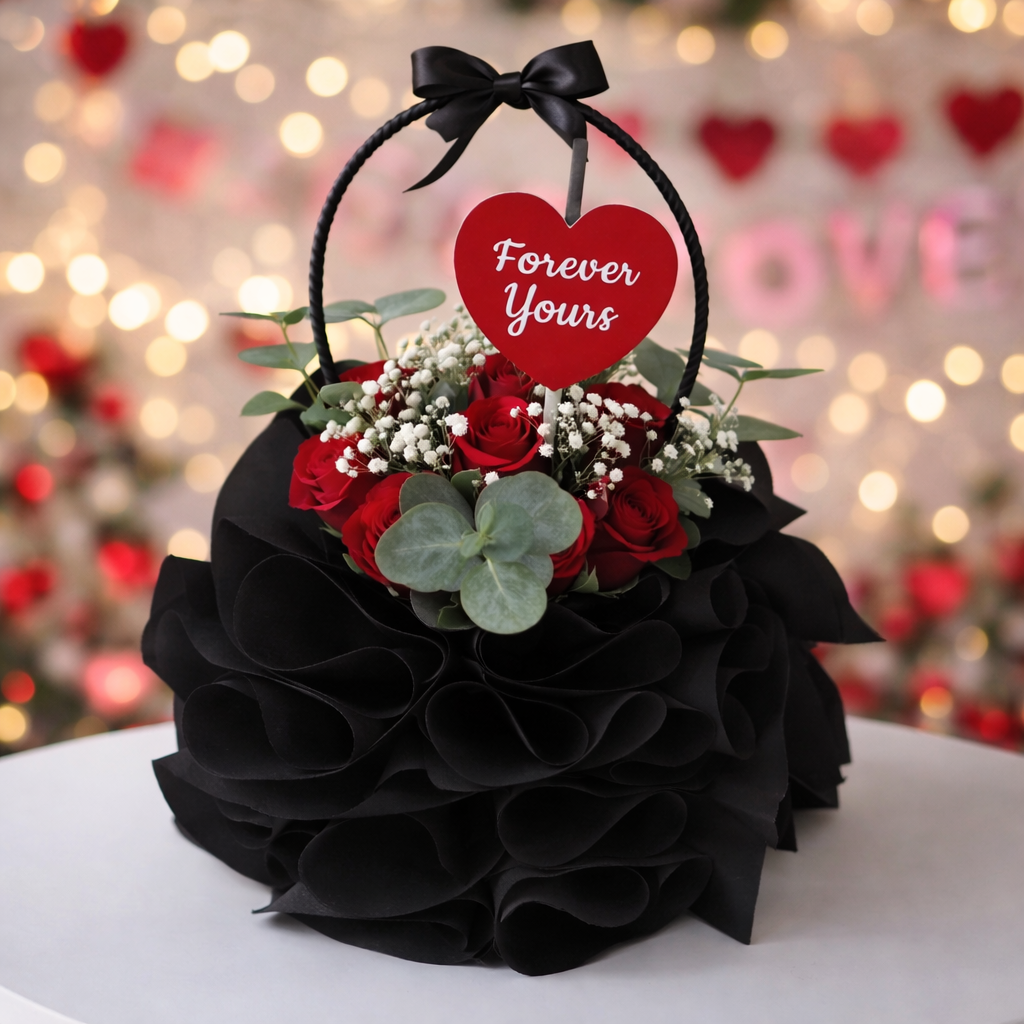 Flowers bouquet basket style