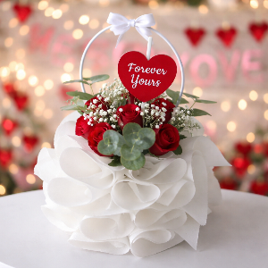 Flowers bouquet basket style