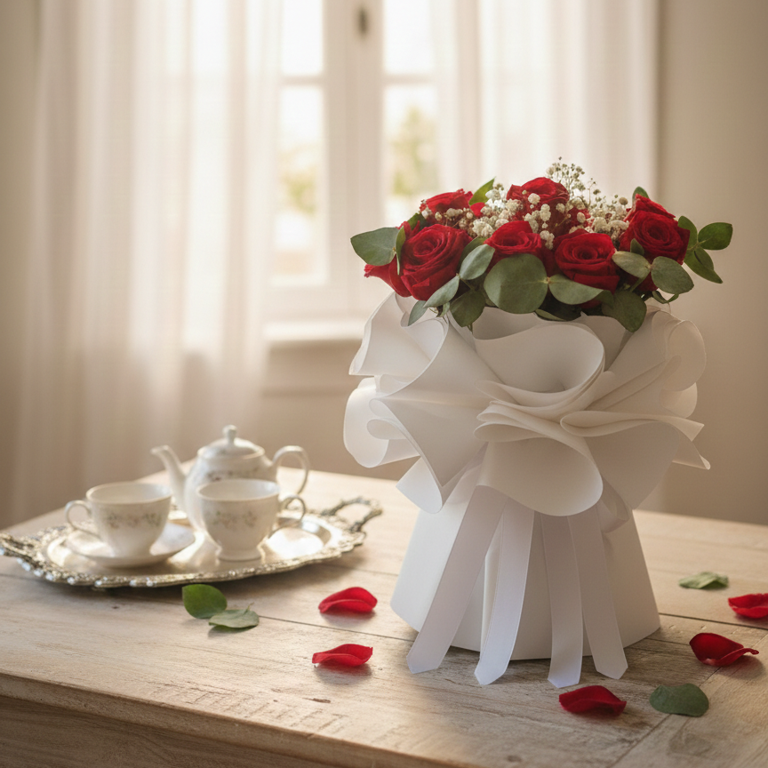 Standing Stylish VIP flowers bouquet