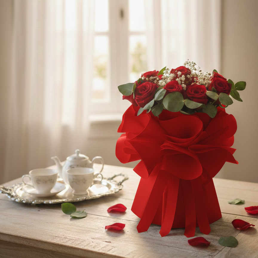 Standing Stylish VIP flowers bouquet