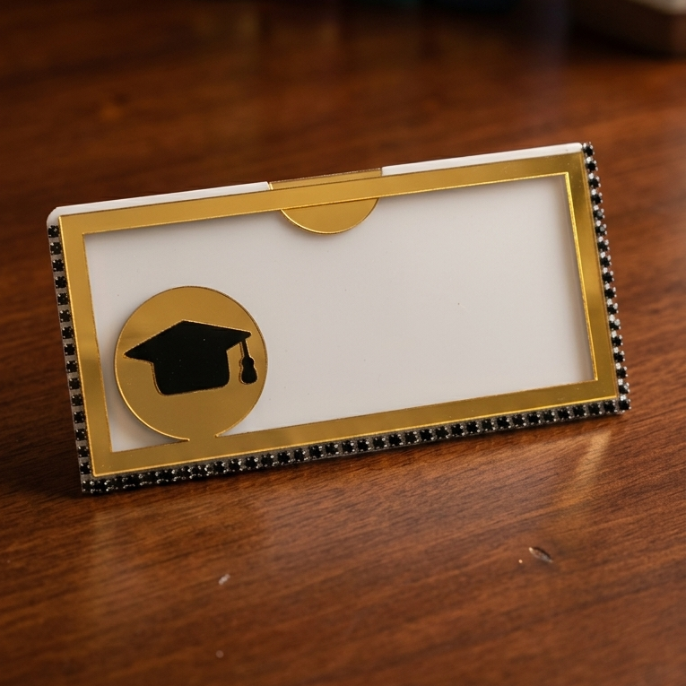 VIP graduation money card black