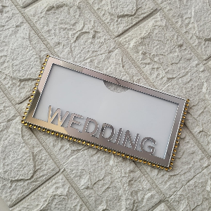 Wedding acrylic card