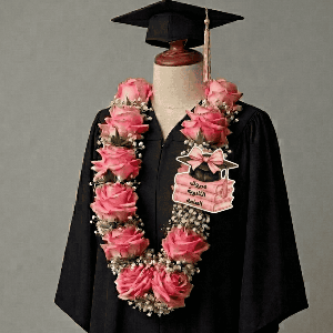 High school flowers necklace